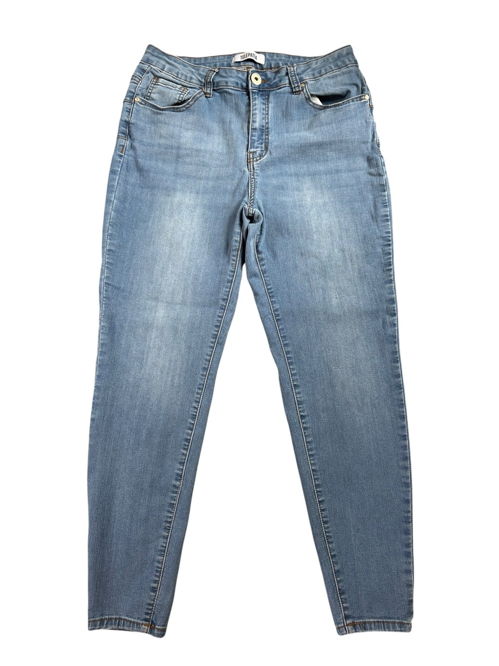 Telepatia Light Wash High Rise Skinny Jeans.  Size 15/32